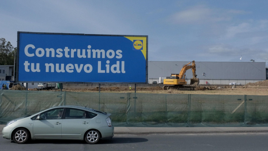 Avanzan las obras de lo que será el nuevo Lidl en Vilar do Colo