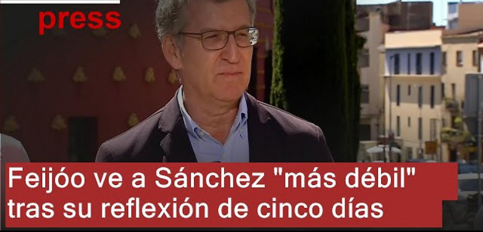 Feijóo ve a Pedro Sánchez 