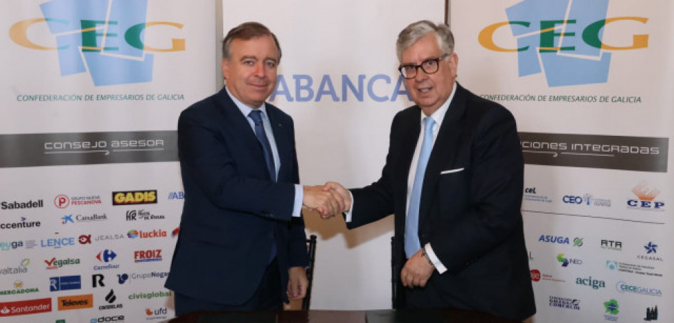 Abanca y la patronal gallega acuerdan un plan de crédito de 600 millones para pymes