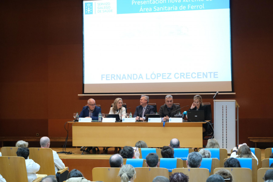 Fernanda López Crecente, presentada como nueva responsable del Área Sanitaria de Ferrol