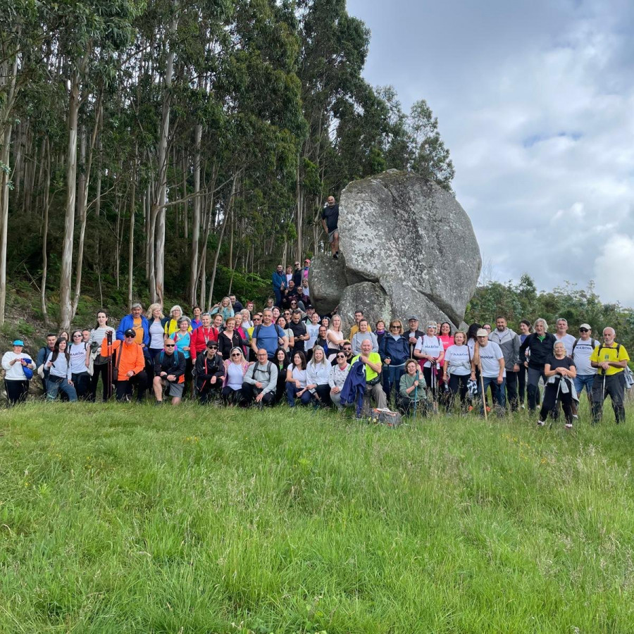 Más de 80 personas compartieron la segunda ruta del programa naronés ‘Ponte en ruta con nós’