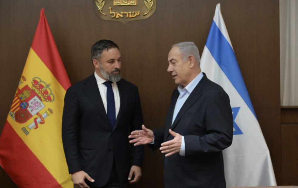 Abascal visita a Netanyahu en Jerusalén: 