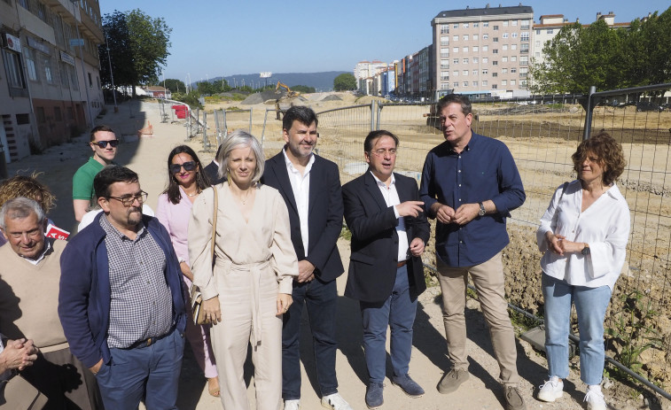 La obra de As Pías, carta de presentación ferrolana del PSOE para los comicios europeos