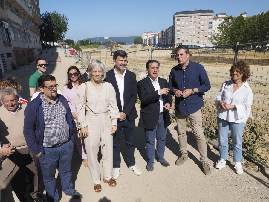 La obra de As Pías, carta de presentación ferrolana del PSOE para los comicios europeos