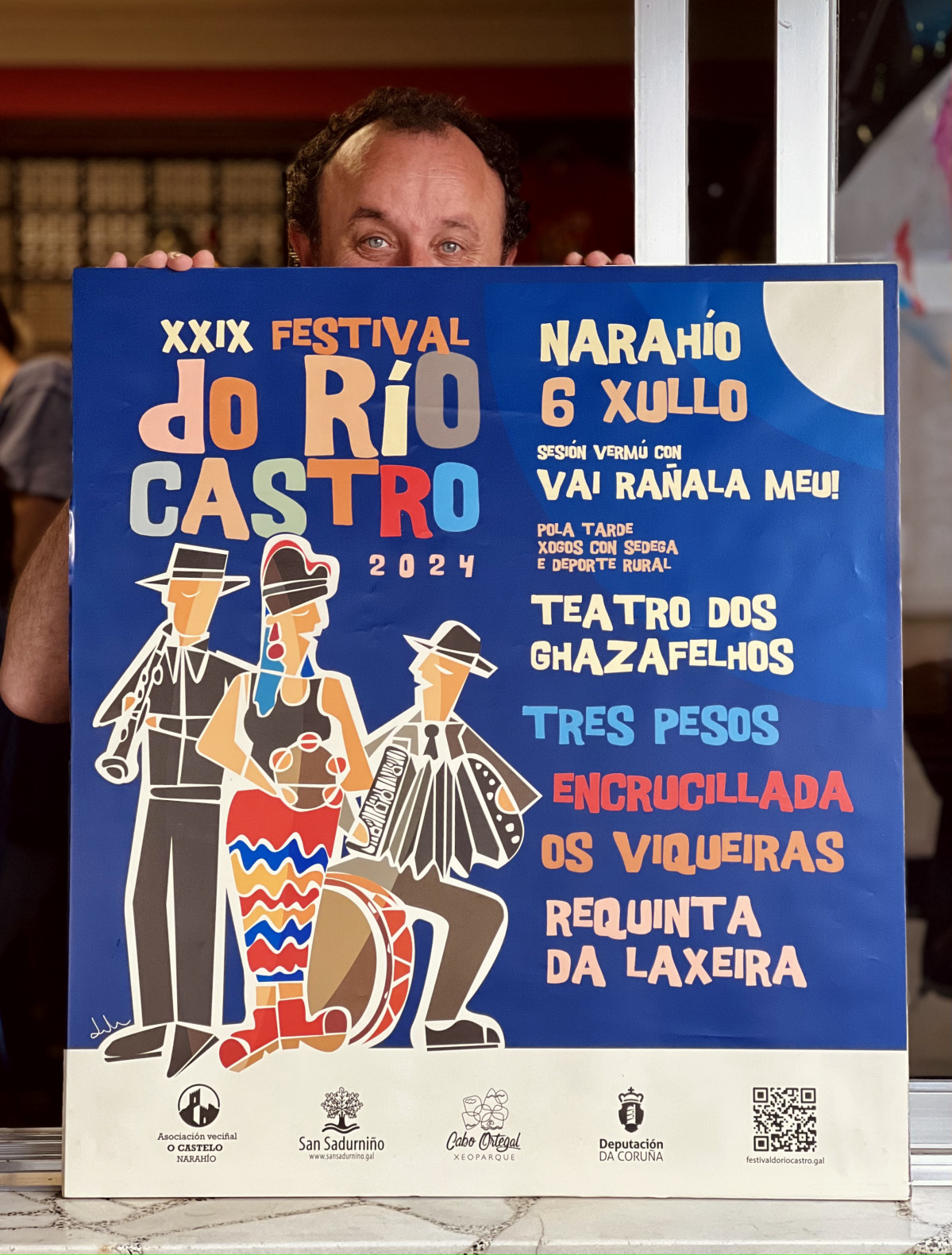 Cartel Rio Castro Narahio Juanlu Nacha Foto César Galdo