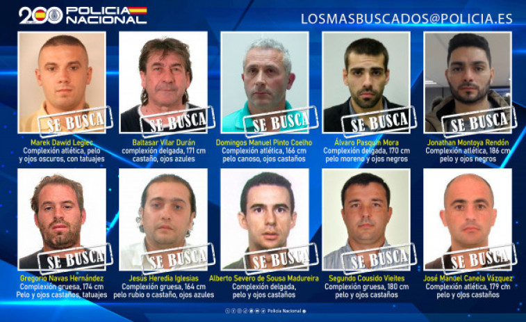 La Policía Nacional pide ayuda: estos son los diez fugitivos más buscados