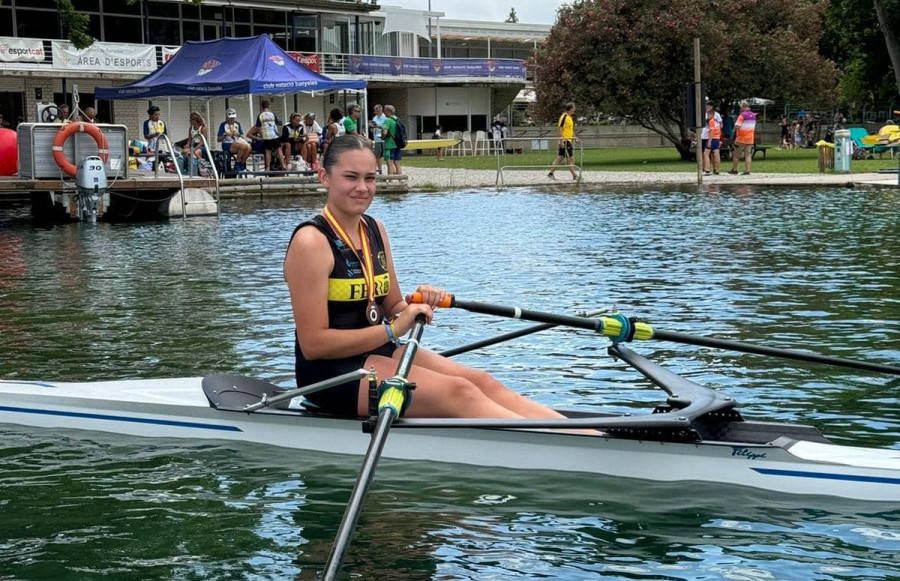 Sofía Alvaré, bronce nacional de remo infantil: "El esfuerzo de todo el año ha valido la pena"