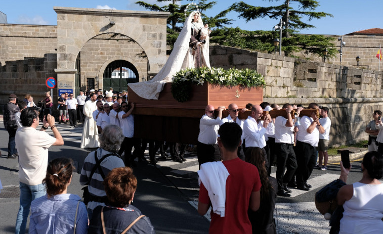 Dos procesiones en Ferrol para la patrona del mar