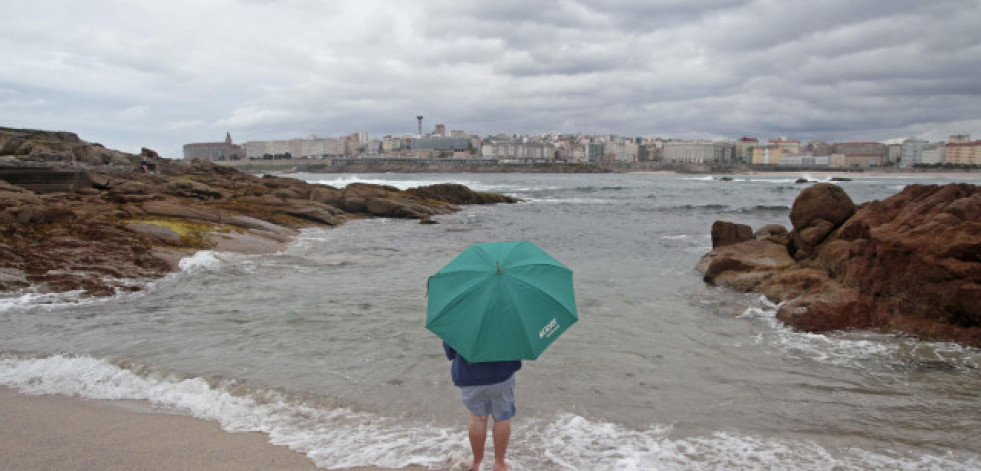 Aviso amarillo por lluvias para la noche de este domingo en A Coruña y Pontevedra