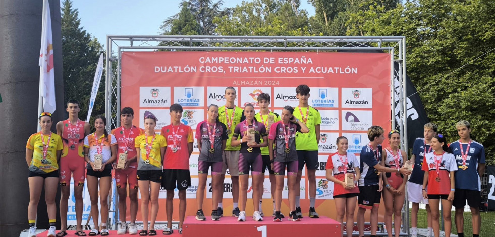 Cedeira consagra a sus campeones en el acuatlón Nacional de Almazán