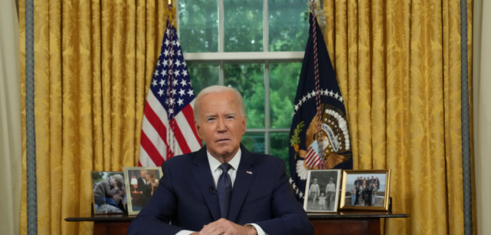 El presidente estadounidense, Joe Biden, anuncia su retirada