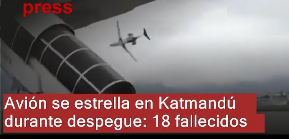 Al menos cinco muertos al estrellarse un avión con 19 personas a bordo en Nepal