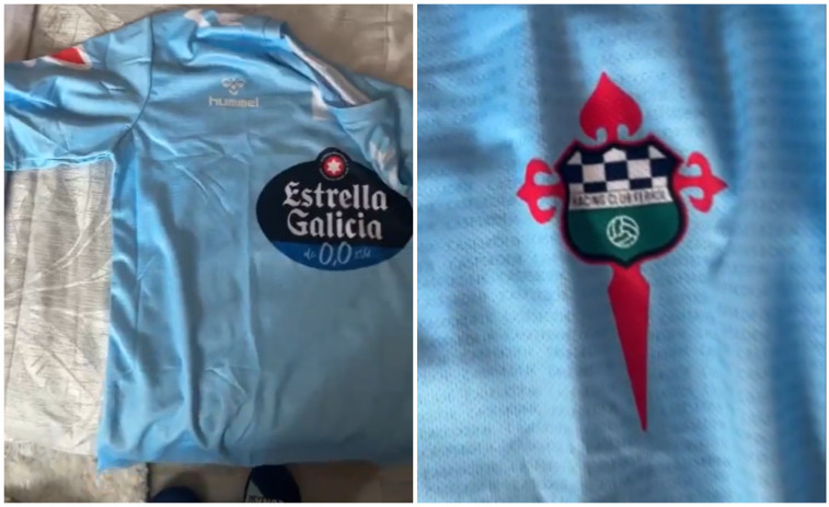 La camiseta 'fake' del Celta que ha hecho viral al Racing de Ferrol