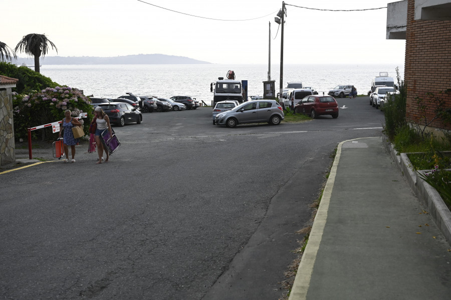 Comienzan las obras de pavimentación del acceso a la playa de Ber, en Pontedeume