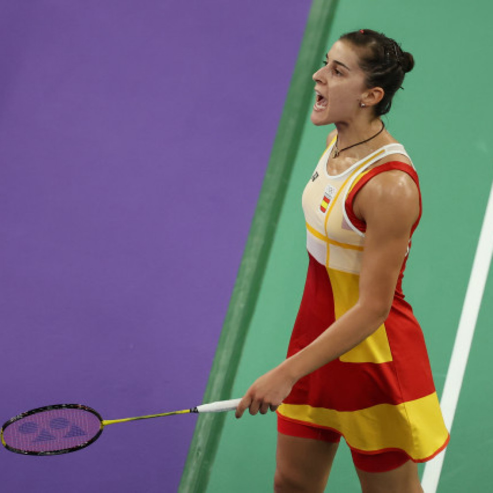 Carolina Marín grita hacia las semifinales de París y quiere más