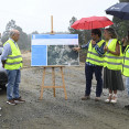 Obras glorieta Xunta Naron Emilio Cortizas