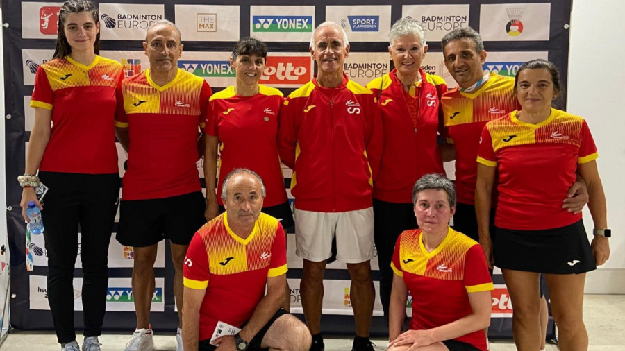 Primeros triunfos del Club Bádminton Cedeira en el Campeonato de Europeo sénior