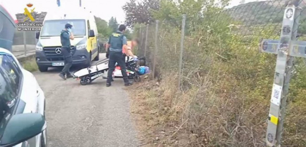 La Guardia Civil auxilia a un peregrino francés de 61 años, herido y desorientado en el Camino de Santiago en La Rioja