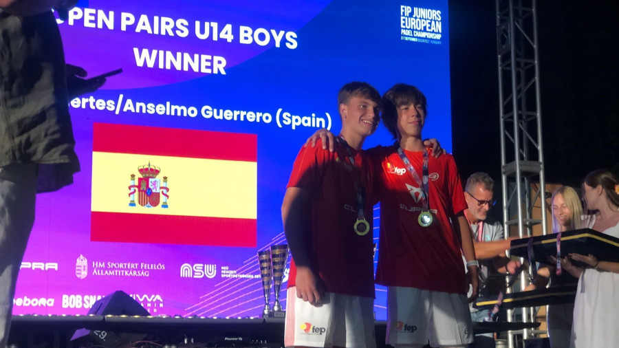 El naronés Iago Fuertes, de la plata nacional cadete al doble oro continental infantil en Hungría