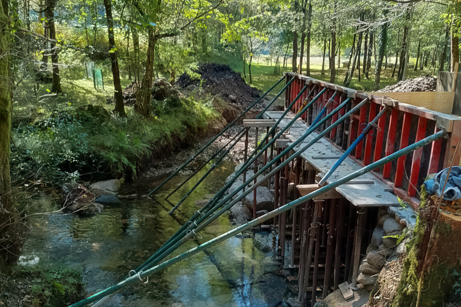 San Sadurniño adelanta que el puente de Pozo de Lamas estará listo en octubre