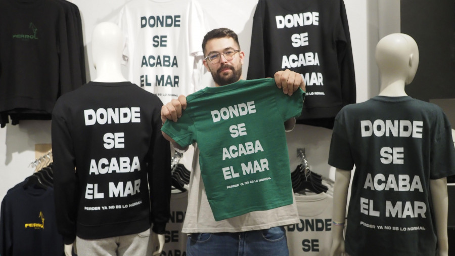 La nueva “consigna” que ilustra camisetas y un vídeo viral para gritar que “perder ya no es lo normal” en Ferrol