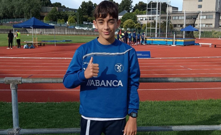 La gran aportación de Vázquez, Gómez, Castro y Veiguela a Galicia en el Estatal sub 16 de atletismo