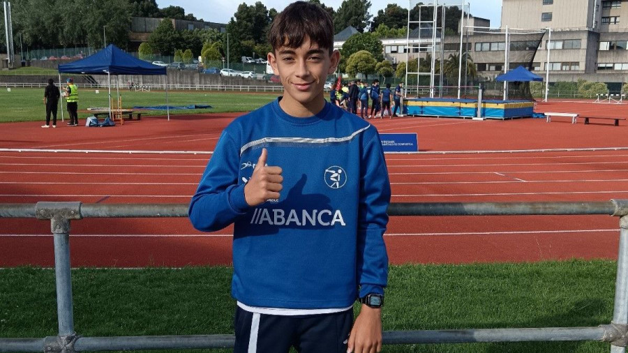 La gran aportación de Vázquez, Gómez, Castro y Veiguela a Galicia en el Estatal sub 16 de atletismo