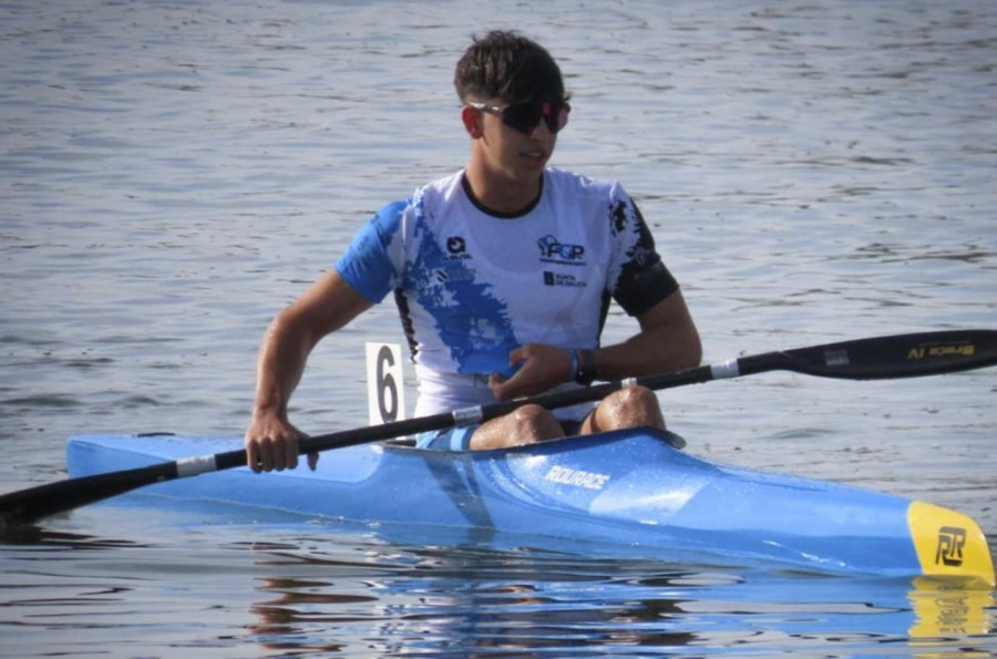 Tres medallas para Pedro Delgado en el Nacional por selecciones de piragüismo