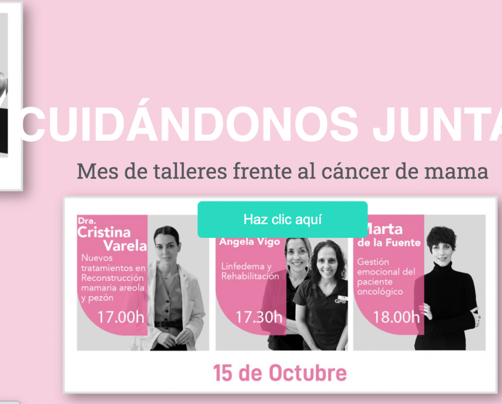 Mes de talleres frente al cáncer de mama