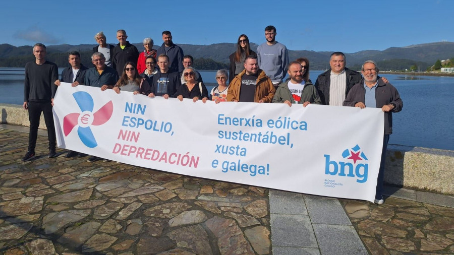 El BNG presenta en Ortigueira su campaña contra el “espolio” de la energía eólica