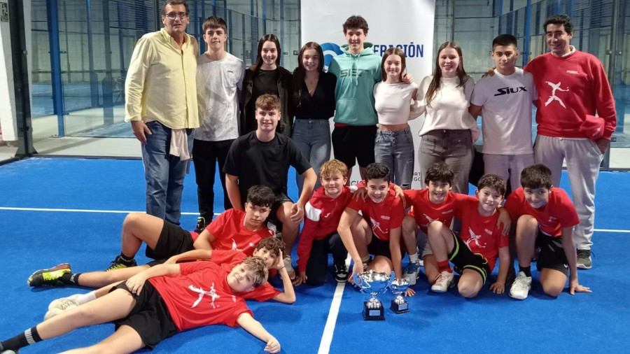 Dominio del Centro de Pádel San Mateo en el II Torneo Autonómico de Menores en Ames