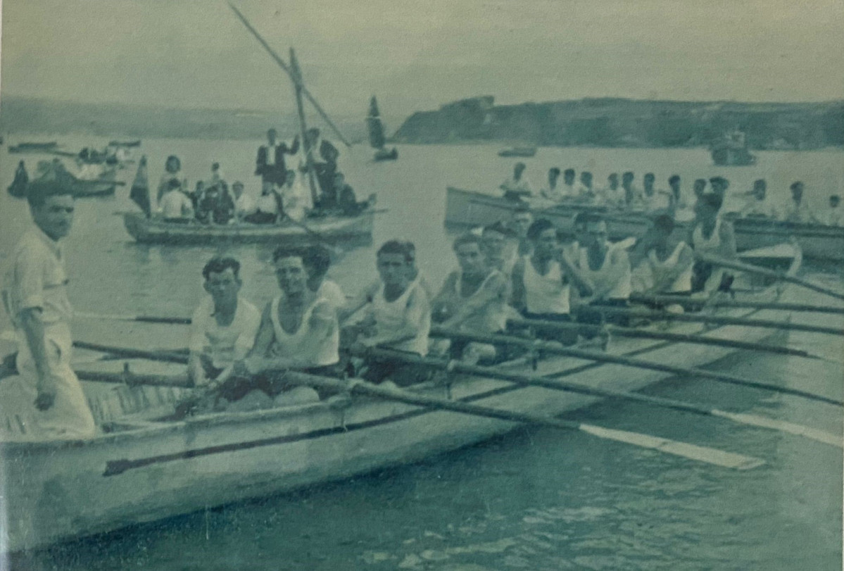 Fiestas del Carmen 1943 Cofradu00eda Pescadores Ares Regata Remo