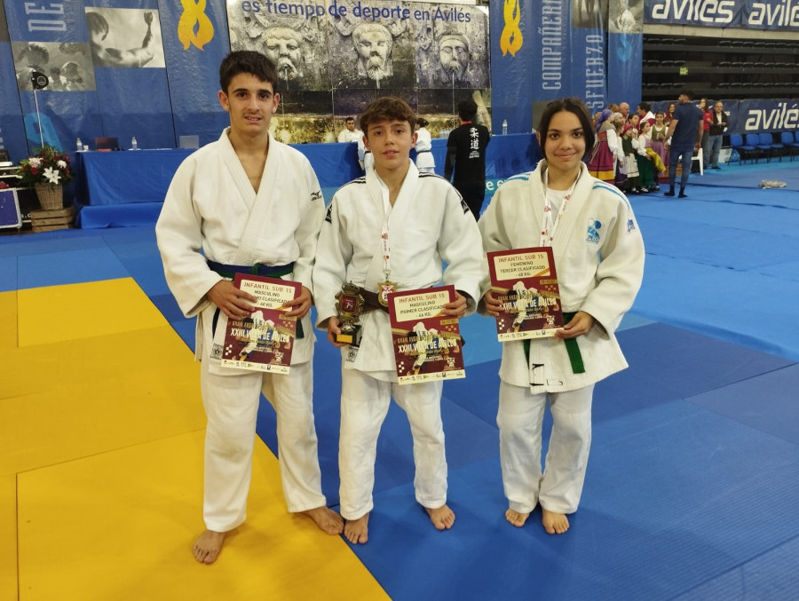 Medallistas locales en la Supercopa infantil de judo en Avilés