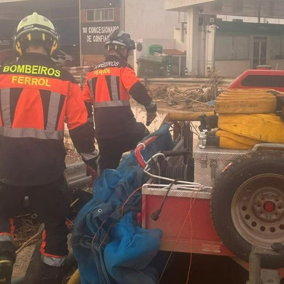 Los Bomberos de Ferrol en Valencia: 