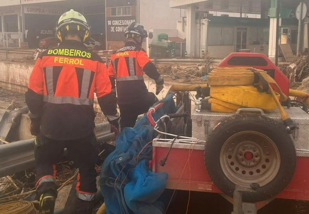 Los Bomberos de Ferrol en Valencia: 