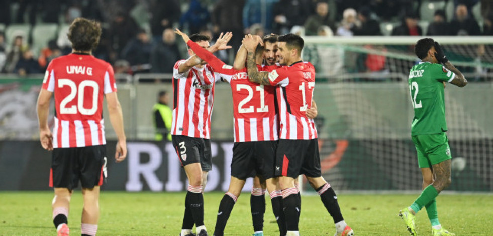 El Athletic se apuntala arriba con un remontada en un minuto (1-2)