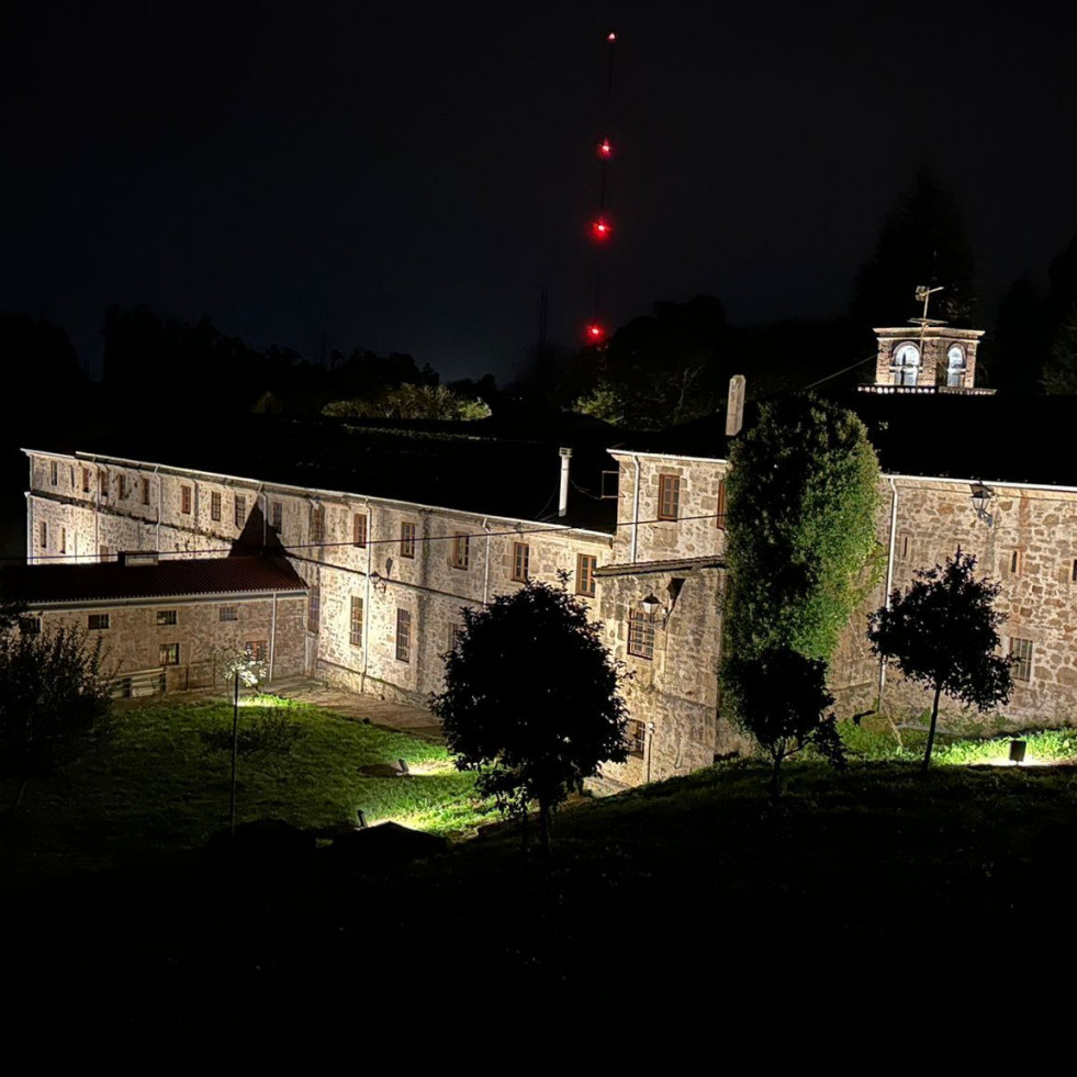 Nueva iluminación nocturna para el monasterio de Santa Catalina de Montefaro