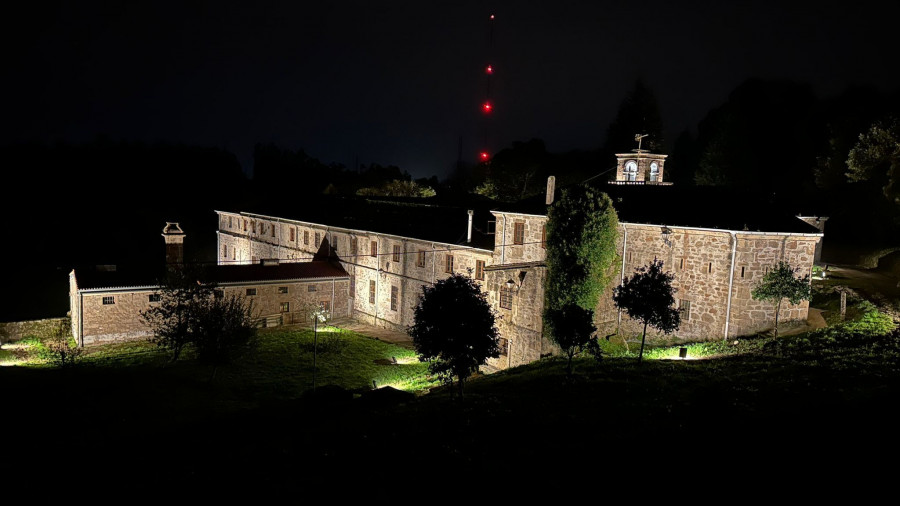 Nueva iluminación nocturna para el monasterio de Santa Catalina de Montefaro