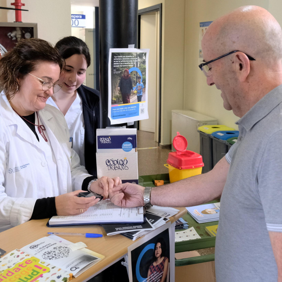 Gran participación nas medicions de glicosa polo Día da Diabetes