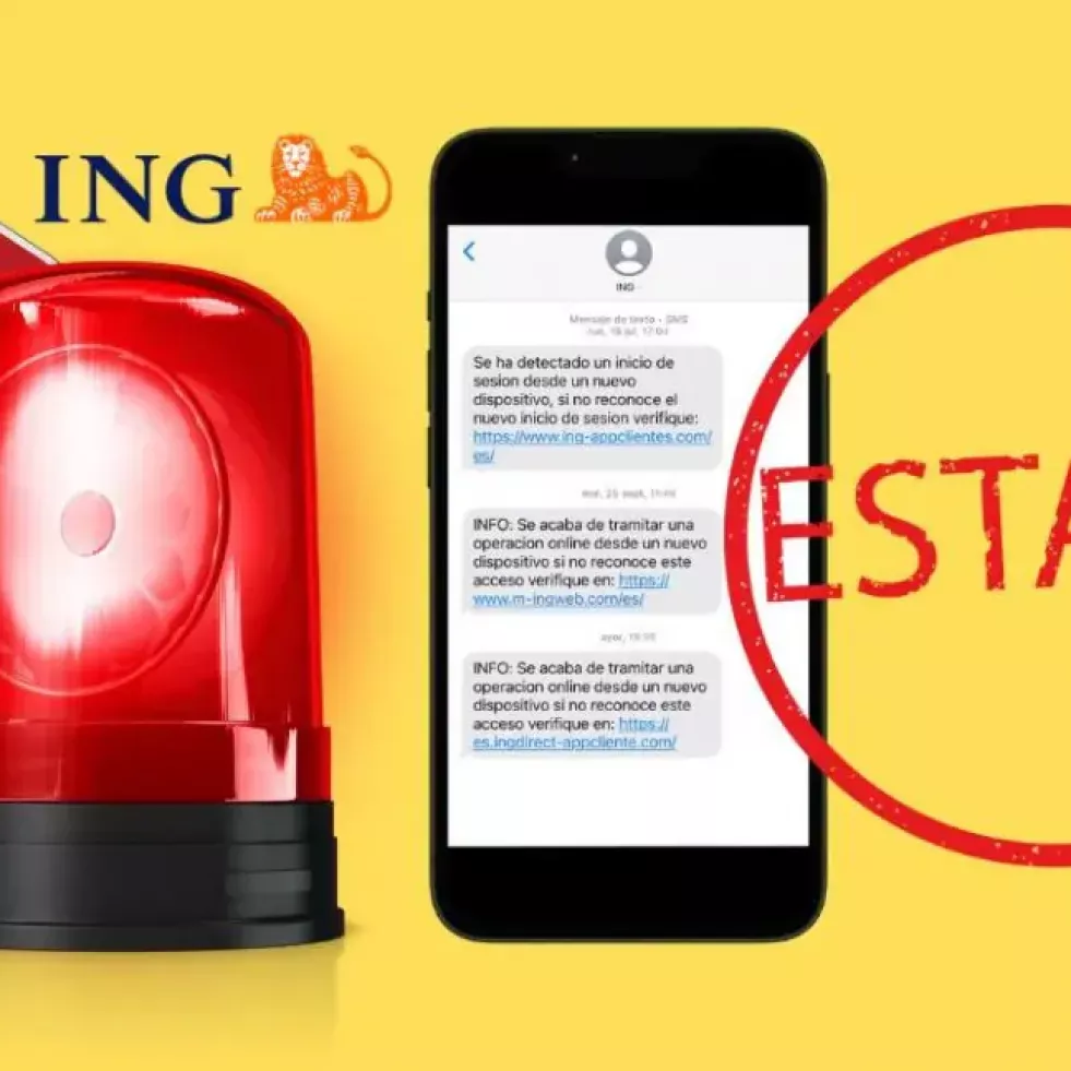 Cuidado con este SMS de ING que te pide verificar una operación, es una estafa