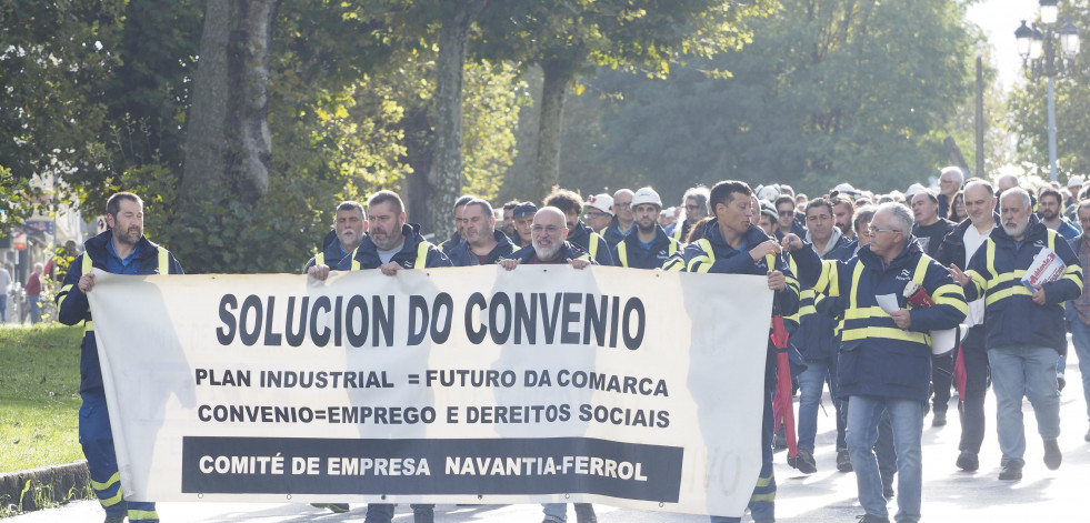 Los trabajadores de Navantia deciden paralizar totalmente la construcción de las fragatas