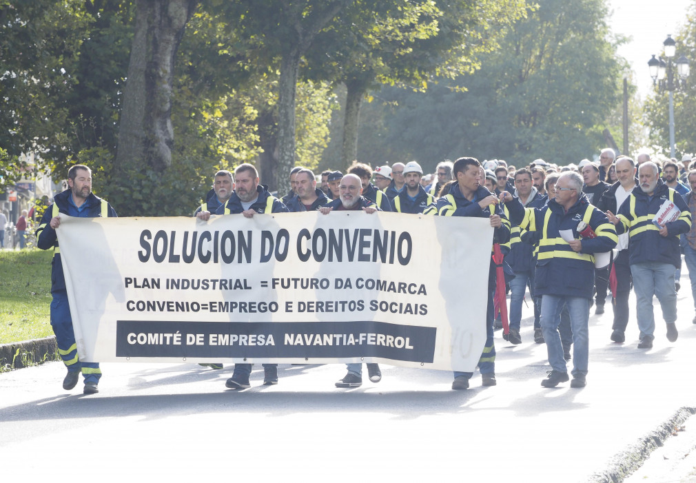 Los trabajadores de Navantia deciden paralizar totalmente la construcción de las fragatas