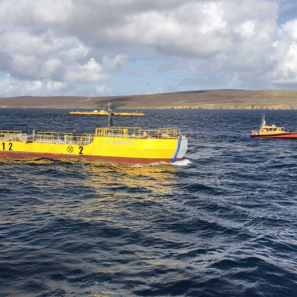 Energía oceánica procedente de corrientes y mareas