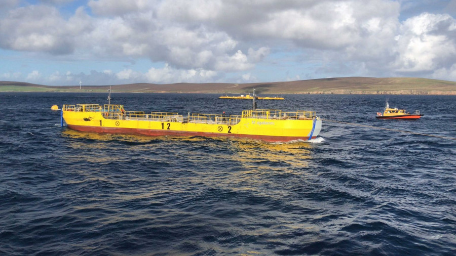 Energía oceánica procedente de corrientes y mareas