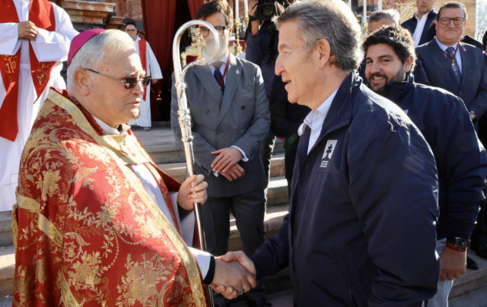 Feijóo gana el Jubileo en la basílica de la Vera Cruz de Caravaca de la Cruz