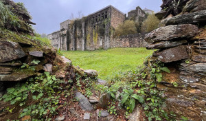 El monasterio de Monfero se marchita entre la maleza