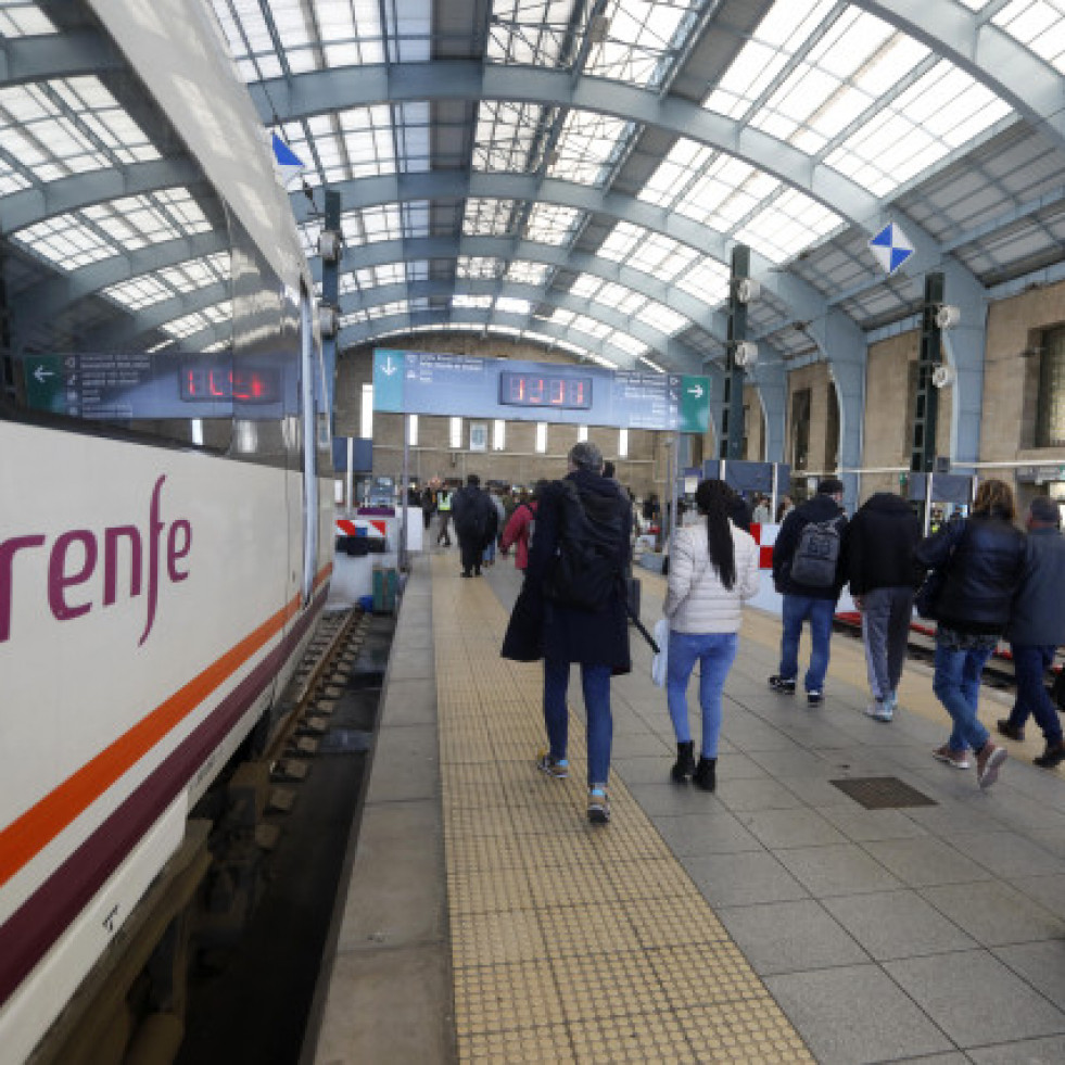 Casi 542.00 viajeros en trenes de alta velocidad en Galicia en seis meses