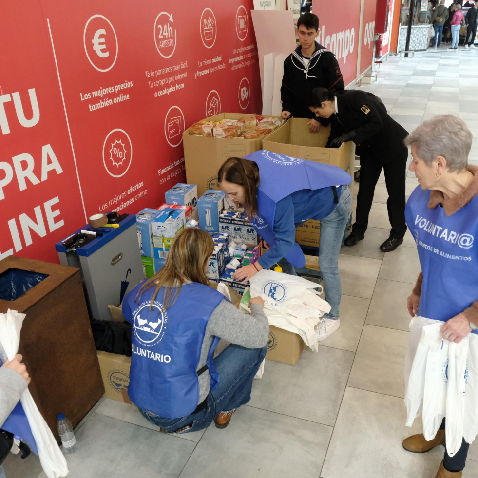 Éxito total de la Gran Recogida de Balrial, con 40 toneladas de alimentos, un 38% más que en 2023