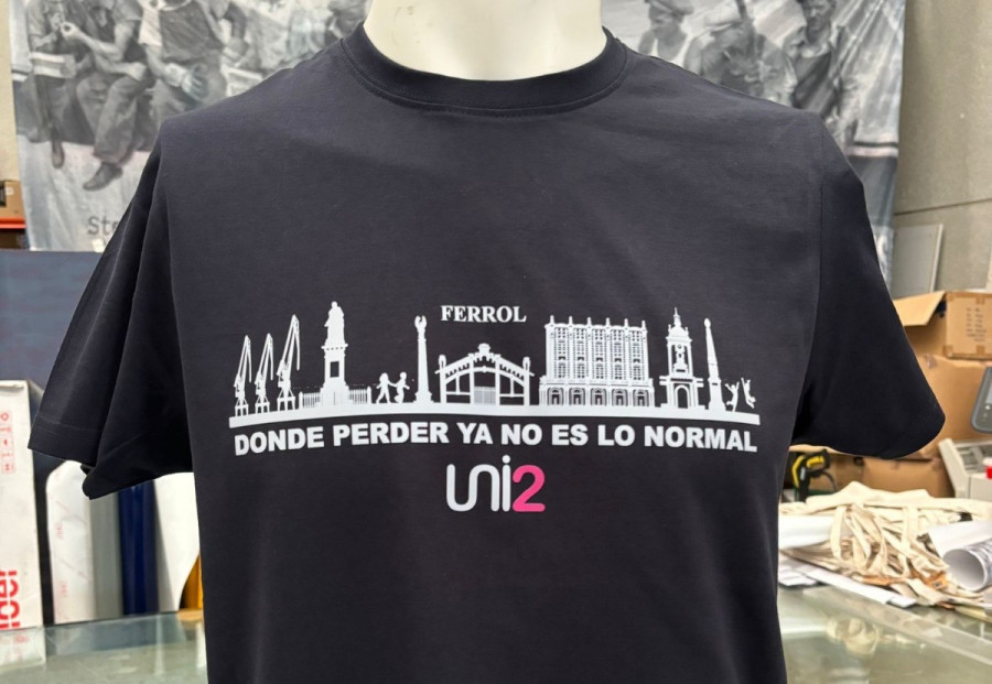 La nueva camiseta solidaria de UNI2, a la venta en el partido de Eurocup del Baxi Ferrol