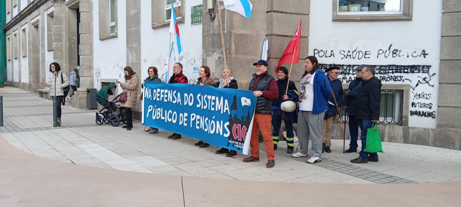 El colectivo de jubilados de la CIG reclama en Ferrol un sistema de pensiones dignas